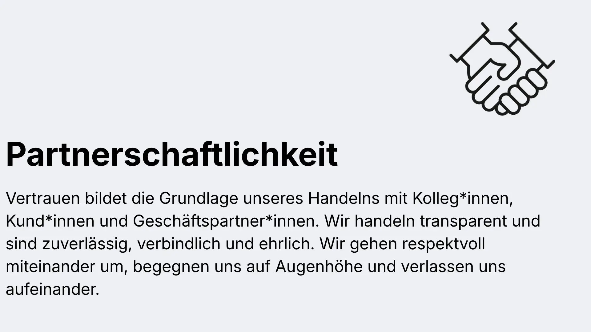 Partnerschaftlichkeit